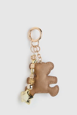 Suede Bear Bag Charm