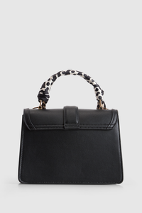 Scarf Top Handle Bag