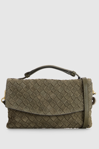 Nieve Leather Flap Crossbody Bag