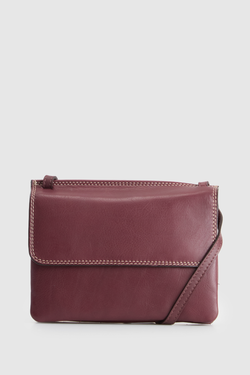 RFID Maya Leather Small Crossbody