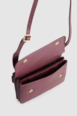 RFID Maya Leather Small Crossbody