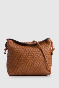Palma Leather Curve Top Crossbody