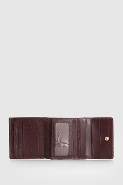 RFID Lila Croc Emboss Lea Wallet