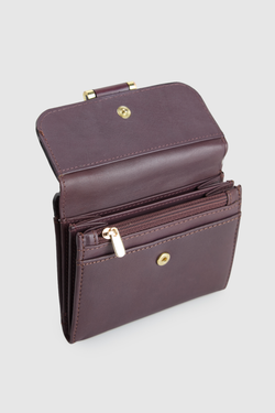 RFID Iris Leather Small Wallet