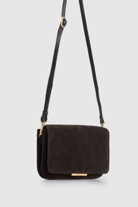 Thea Leather Suede Crossbody