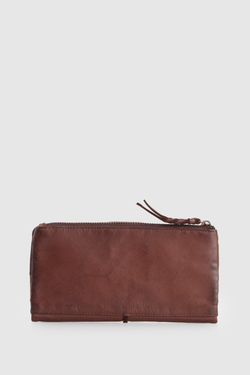Cece Leather Large Tab Wallet