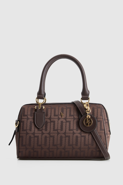 Logo Jacquard Barrel Bag