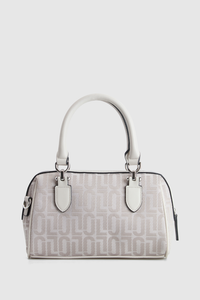Logo Jacquard Barrel Bag