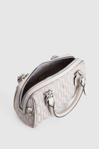 Logo Jacquard Barrel Bag