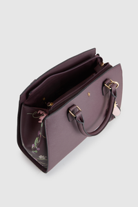 Iris Floral Tote Bag