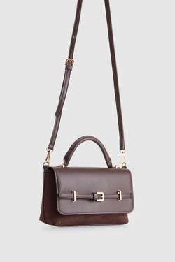 Lana Suede Top Handle Bag
