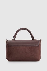 Lana Suede Top Handle Bag