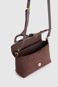 Lana Suede Top Handle Bag