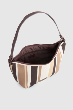 Immy Stripe Slouchy Shoulder Bag