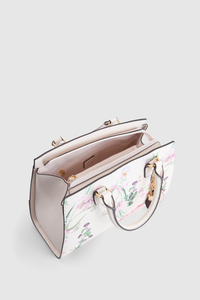 Iris Floral Tote Bag
