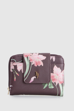 Iris Floral Small Tab Wallet