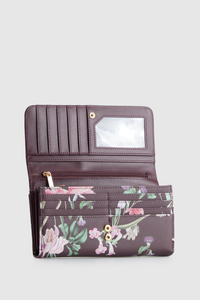 Iris Floral Large Wallet