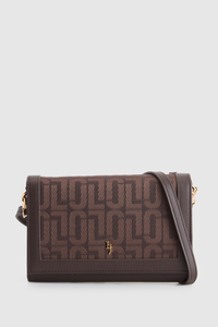 Jacquard Flap Crossbody Bag