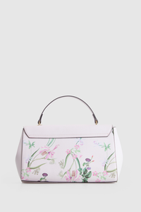 Iris Floral Top Handle Bag