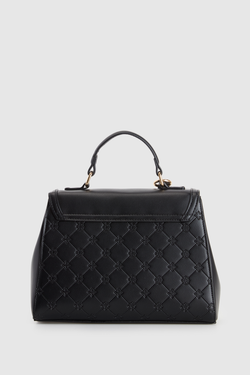 Logo Emboss Top Handle Bag