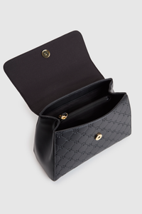 Logo Emboss Top Handle Bag