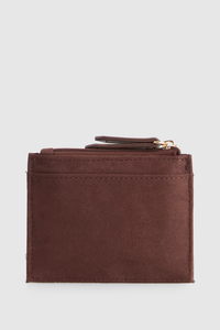 Croc Suede Credit Card Holder Wallet