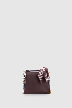 Micro Scarf Top Handle Bag