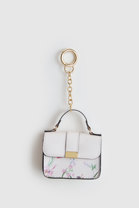 Iris Floral Mini Bag Charm