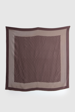 Silk Scarf Polka Dot Print