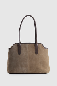 Malia Leather Suede Tote Bag