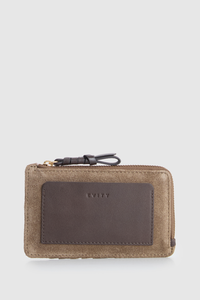 Malia Suede Card Holder Wallet