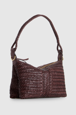 Allegra Weave Medium Shoulder Bag