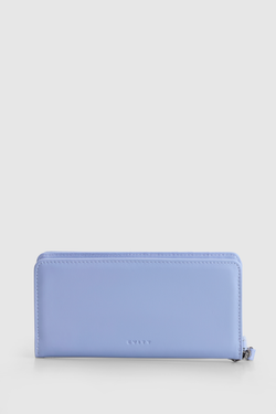 RFID Lily Leather Large Zip Wallet
