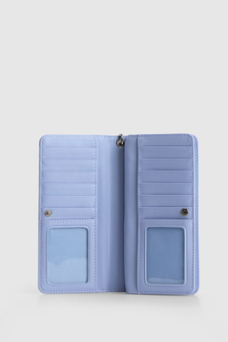RFID Lily Leather Large Zip Wallet
