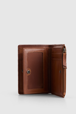 Lina Leather Weave Small Wallet