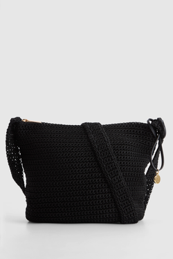 Rayon Crochet Crossbody Bag