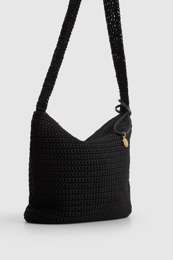 Rayon Crochet Crossbody Bag