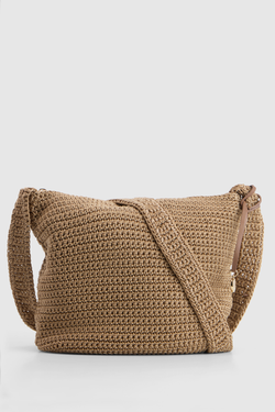 Rayon Crochet Crossbody Bag
