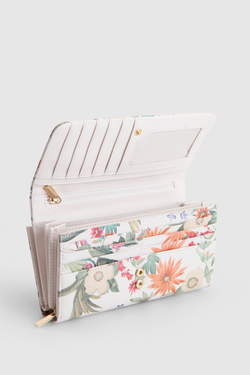Floral Large Clutch Wallet