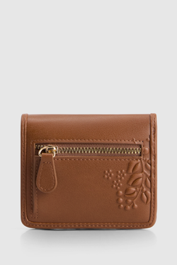 Embossed Press Stud Wallet