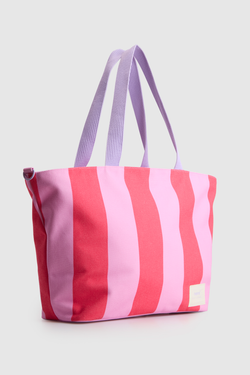 Beach Club Stripe Tote Bag