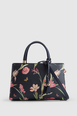 Cherry Floral Small Tote Bag