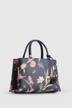 Cherry Floral Small Tote Bag