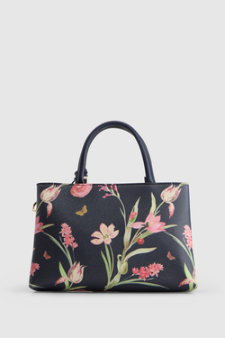 Cherry Floral Small Tote Bag