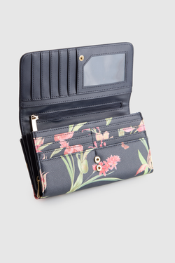 Floral Large Clutch Wallet