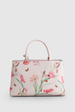 Cherry Floral Small Tote Bag