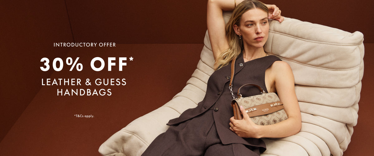 $30 Off Leather & Guess Handbags