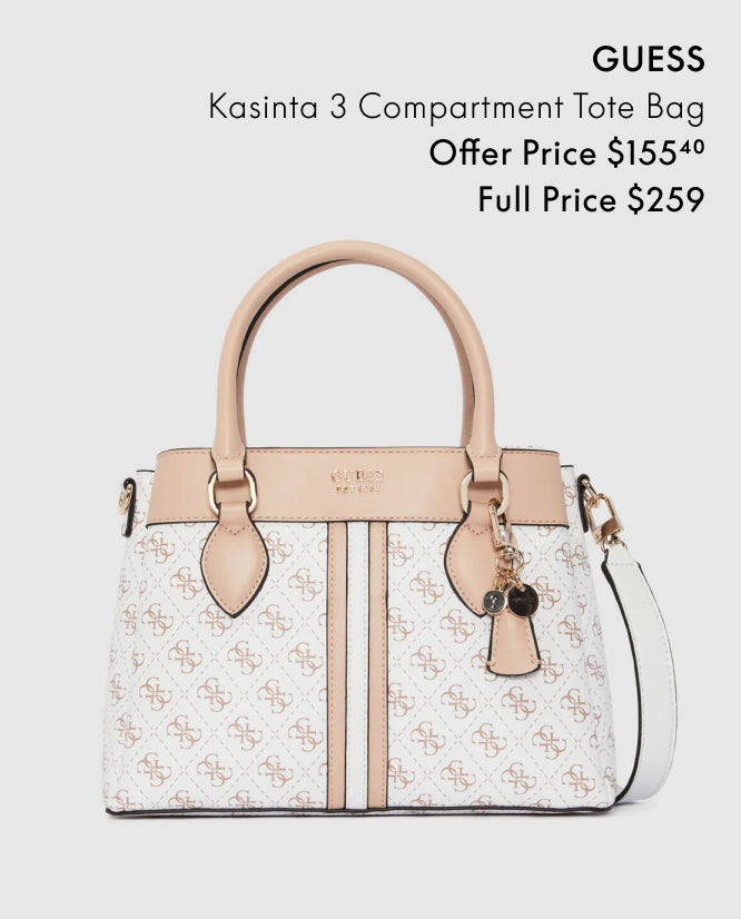 <font size="7"><b>GUESS</b></font> <font size="5"><br>Selected Styles 40% Off*<b></b></font>