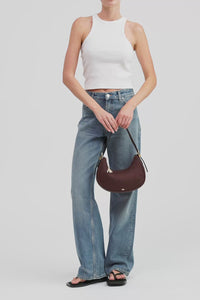 Iris Vegan Suede Shoulder Bag