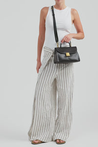 Lucia Leather Top Handle Bag